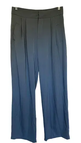 J.Inc flowy blue slacks pockets women's size M trousers high waist wide leg Size M
