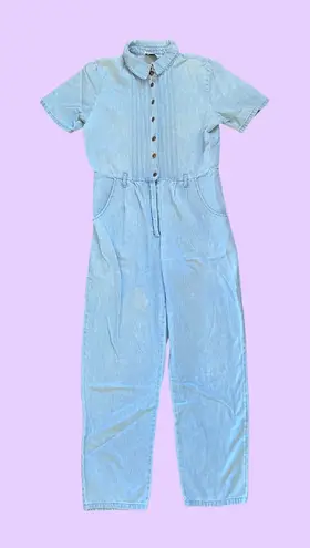 Vintage 90s Denim Jumpsuit Boiler Suit š„ Blue Size undefined
