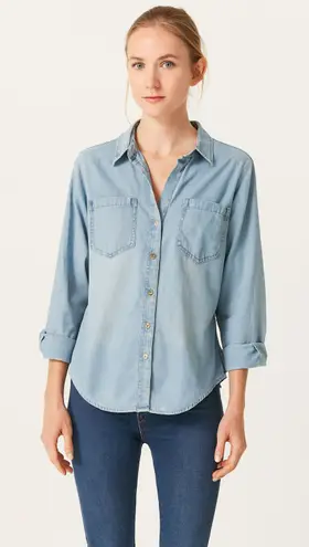 Belle by Kim Gravel Women's Light Wash Button