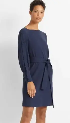 Club Monaco Button Sleeve Dress Robe in Navy/ Bleu Marine Size 2, New w/Tag $269