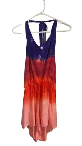 Young Fabulous and Broke  tie die ombre short romper