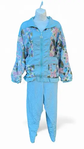 Vintage 1980’s RAFAEL windbreaker set Blue Size M