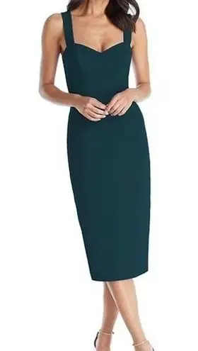 Dress the Population Nicole Dress Sweetheart Neck Cocktail Dress Pine Sz Lg New