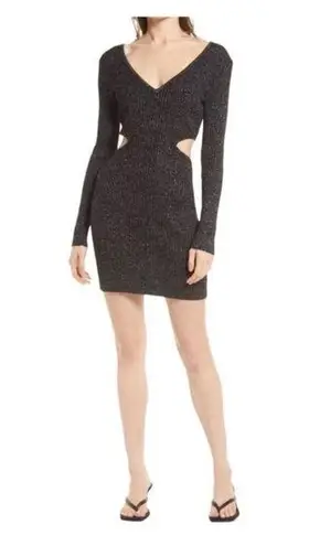 Open Edit NWT Open-edit Ribbed Cut Out Dress