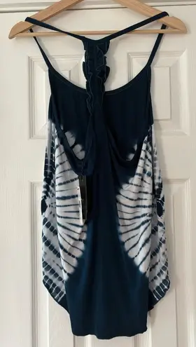 Chaser  Navy and White Women's Tank‎ Top NWT - Image 1