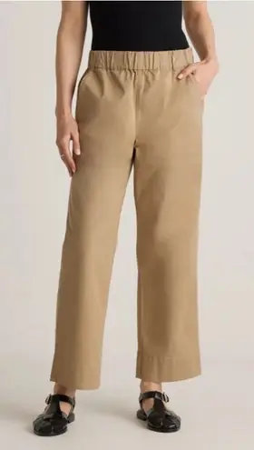 Quince Organic Stretch Cotton Wide Leg Chino Pants size 4 nwot normcore minimal