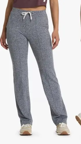 Vuori Women’s Halo Essential Wide Leg Pants Pull On High Rise in Heather Grey L