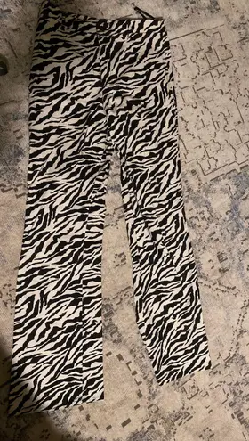 Motel Rocks Zebra Print Flare Pants