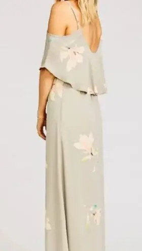 Show Me Your Mumu NWT  Caitlin Ruffle Maxi Dress in Lily Showers