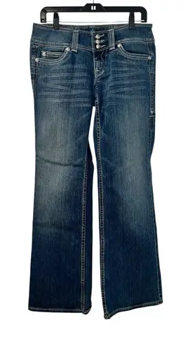 Sang Real by Miss Me Stylish Blue Boot Cut Jeans for Women size 30 EUC