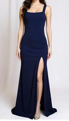 BHLDN Adena Ashlynn Catarina Blake Gown, Navy, 0 (US)