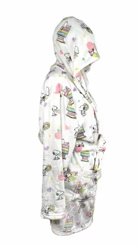 Peanuts Snoopy and Woodstock Rainbow Hooded Robe White Size undefined