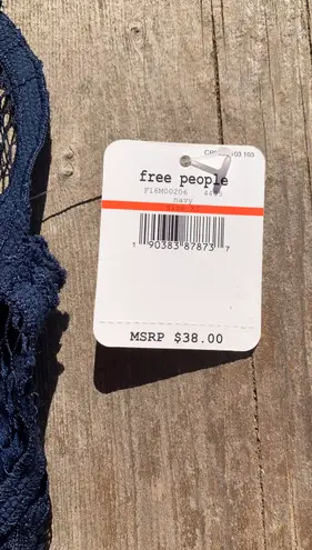 Free People Navy Blue Adella Bralette