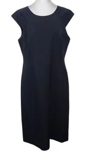 Evan Picone Black Label Black Sheath Dress Size 10