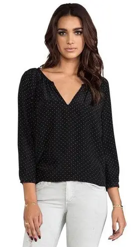 Joie REVOLVE  Silk Balisa Popover Polka Dot Blouse Size XS