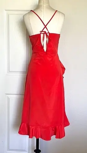 Cleobella Whispers Red Ruffled Dress