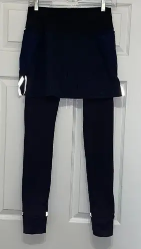 Athleta  2 in 1 Fleece Lined Skirt with Leggings - Geometric Print - Image 1