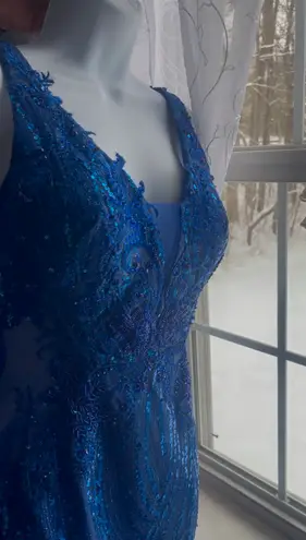 Portia and Scarlett Prom Dress, Royal Blue, Size 6 Blue