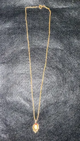 Opal Ruby Gold Toned Necklace