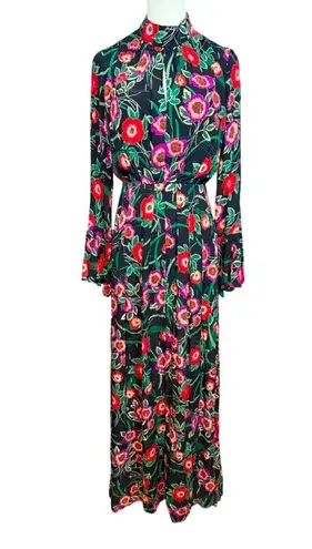 MISA Los Angeles Open Back Floral Maxi Dress NWT SMALL