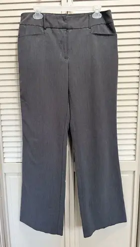 Briggs New York Gray Straight Leg Dress Pants Mid Rise Zip Size 10 Zip Pockets