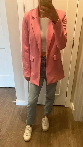 Forever 21 Pink Boyfriend Blazer