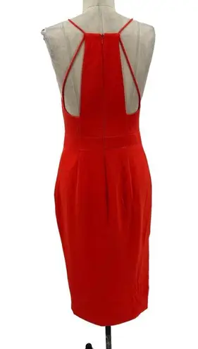 TALULAH  Losing My Mind Midi Dress Tangerine Orange Size Medium / US 6