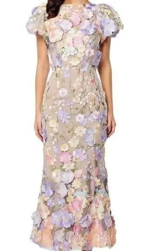 Boutique 3D Floral Embroidery Dress Multiple