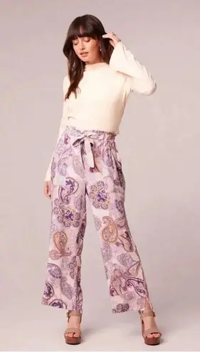 Band of Gypsies New BAND OF THE FREE Avril Cream Mock Neck Top Sz Medium Crop Blouse Long Sleeve - Image 6