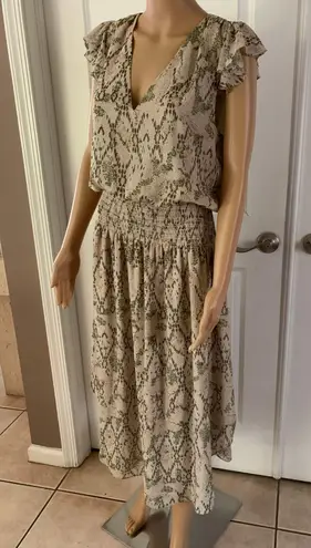 Ramy Brook Reina Snake Print Midi Dress