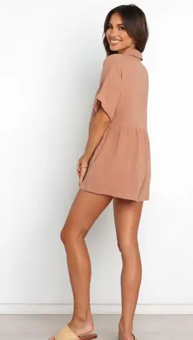 Petal and Pup | Winny Romper - Mocha - Sz 2 | Oversized Relaxed Fit - 100% Cotton