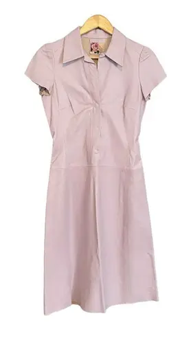 Uth Leather Mini Dress Lilac Purple Small Purple