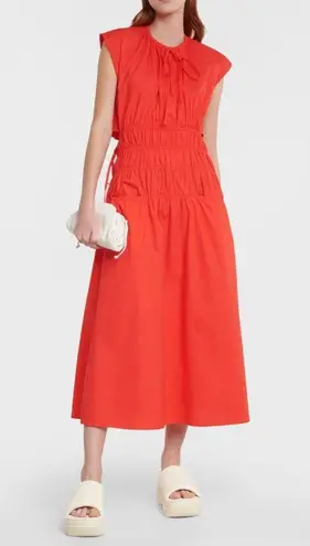 Proenza Schouler White Label Back Cutout Drawstring Midi Dress Size XL New w/Tag