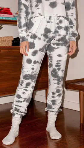 Lulus choose happy black tie dye sweats - Image 1