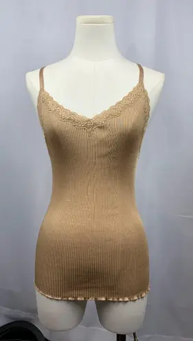 Women’s BCBG Maxazria Gold Silk TankTop Size M/L