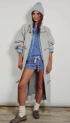 Free People Wool Blend Trench Coat