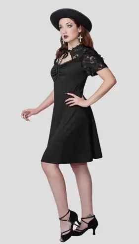 Scarlet darkness Lace Patchwork Hollowed