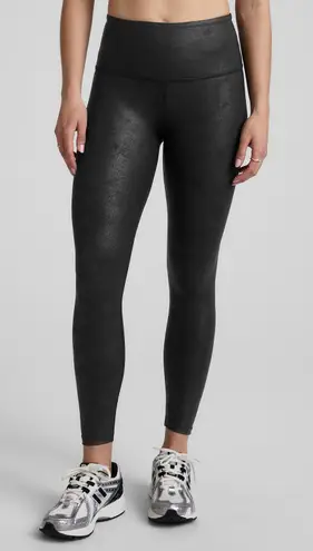 Beyond Yoga Leatherette High Waisted Midi Leggings Black Small
