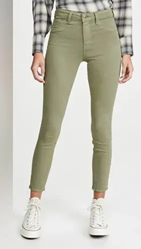 L'Agence  Margot High-rise Skinny jeans in army green