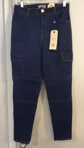 Denim Blvd New NWT Super High Rise Junior Size 11 Stitched Stretch Carpenter