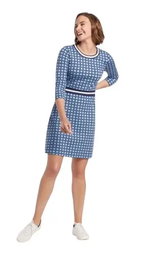 Draper James Mixed Dot Persley Ponte Dress M