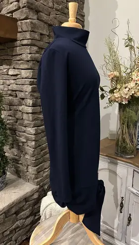 Lovers + Friends Revolve Hip Tie Navy Blue Turtleneck Dress Long Sleeve XL new