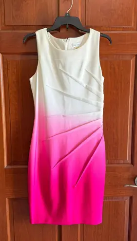 Calvin Klein Pink Ombré Dress