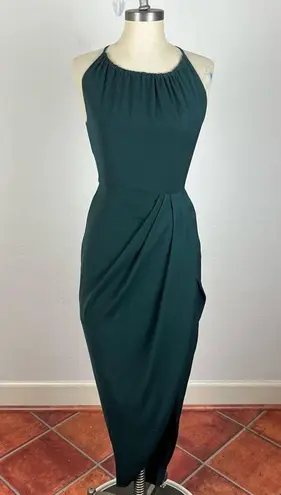 Shona joy Draped Halter Tulip Gown Size 2