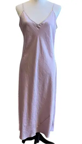 Wilfred Women’s Size L Lavender Pink Slip Dress Satin Midi Silky Minimalist Chic Purple Size L