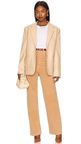 MOTHER High Waisted Tunnel Vision Sneak in Cafe Spice/ TAN wide leg size 28