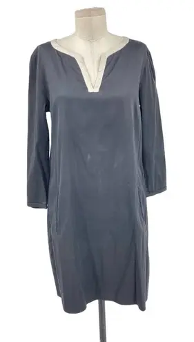 Max Mara ‘S Cotton Kurta Tunic Dress Black Cream Size US 10