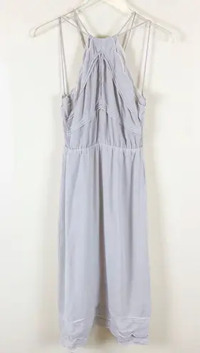 Elliatt Size XS Taupe Elation Ruffle Midi Dress