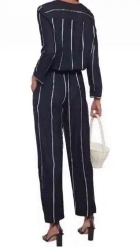 Maje Panti Striped Jacquard Jumpsuit
