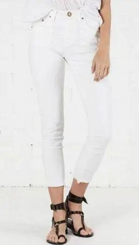 One Teaspoon  High Waist Freebird II White Skinny Jeans